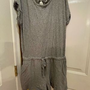 Time and True Sz Lg French Terry Romper